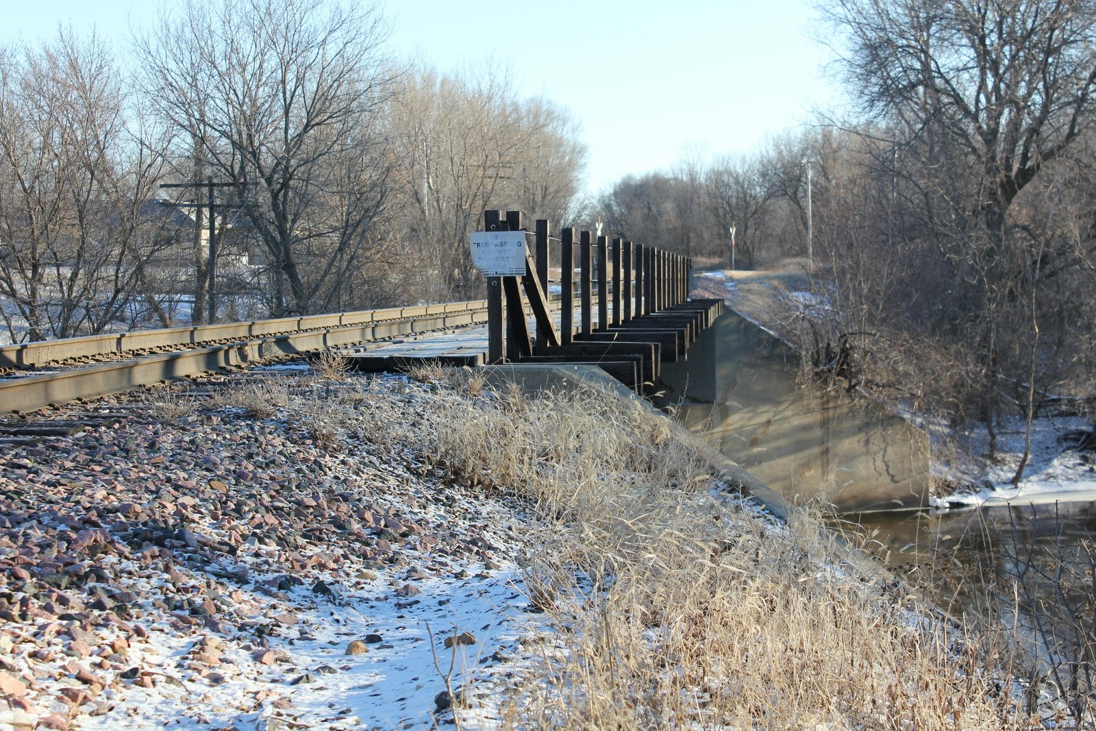 Looking north
